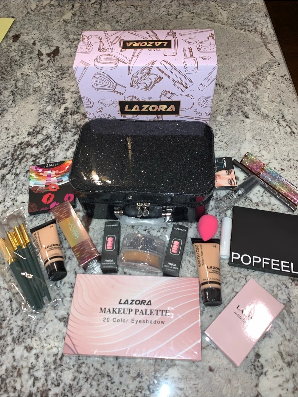 Lazora Pink and Neutral Women Makeup Kit - Complete Cosmetic Set